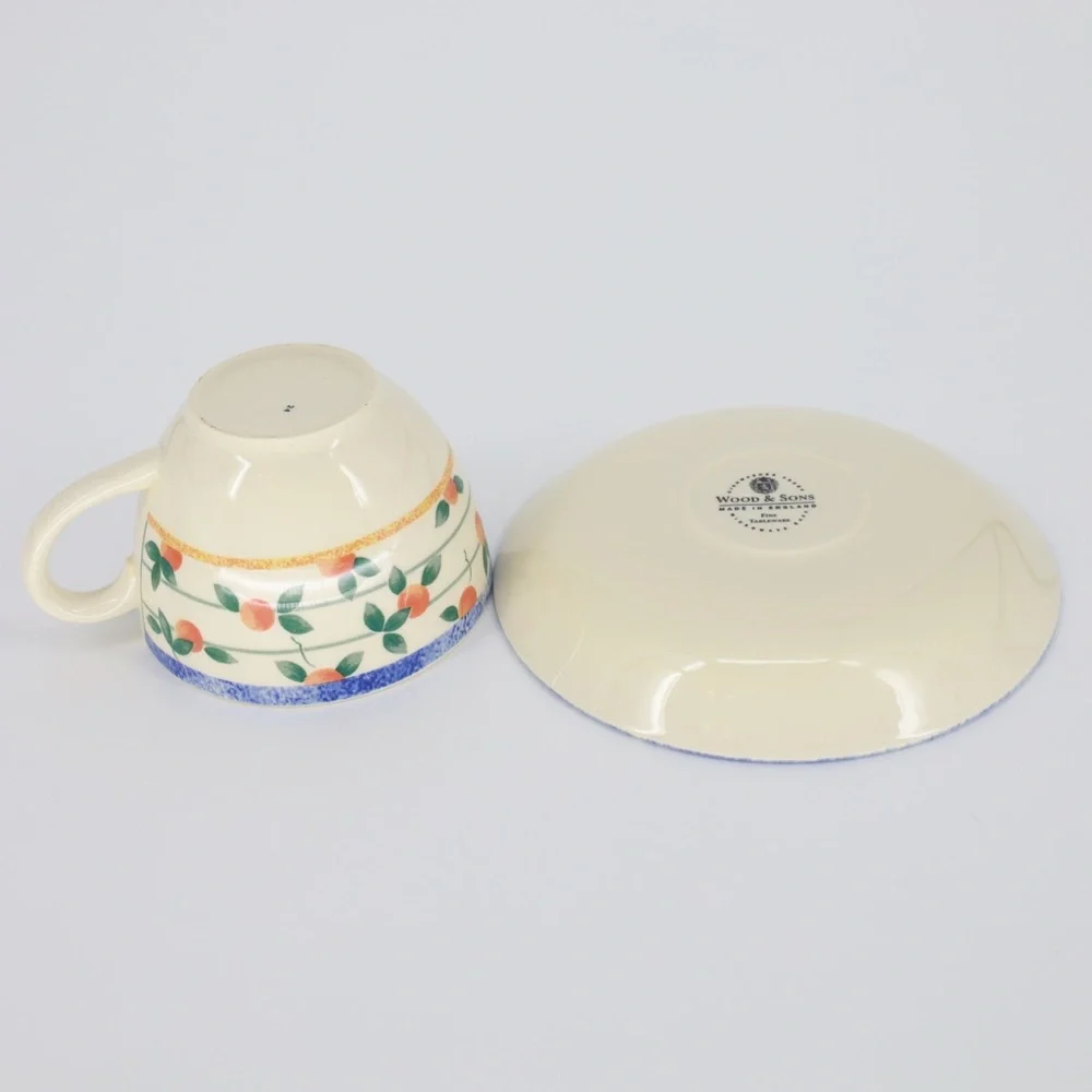 WOOD & SONS MADE IN ENGLAND‎ TEACUP AND SAUCER
